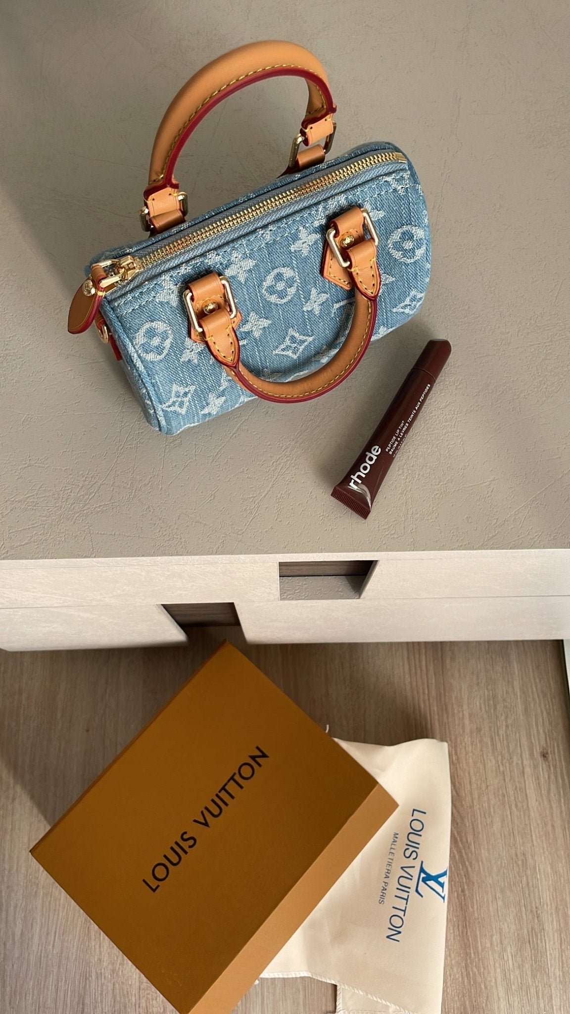 Elegant Denim Mini Handbag - ARGENTO STORE