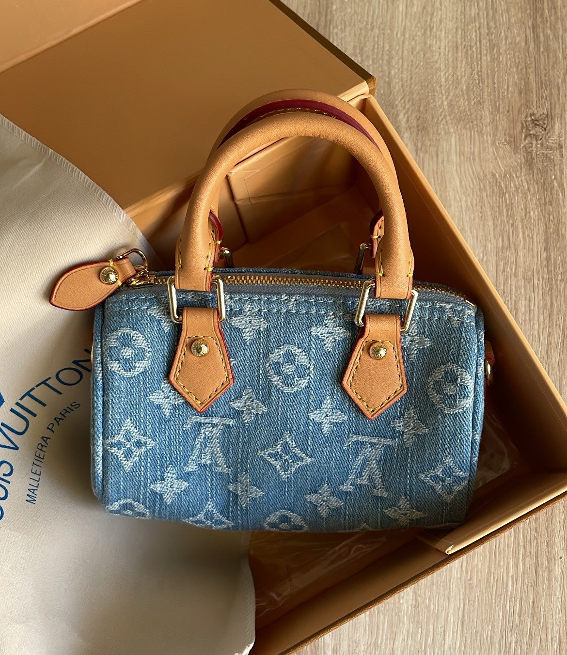 Elegant Denim Mini Handbag - ARGENTO STORE