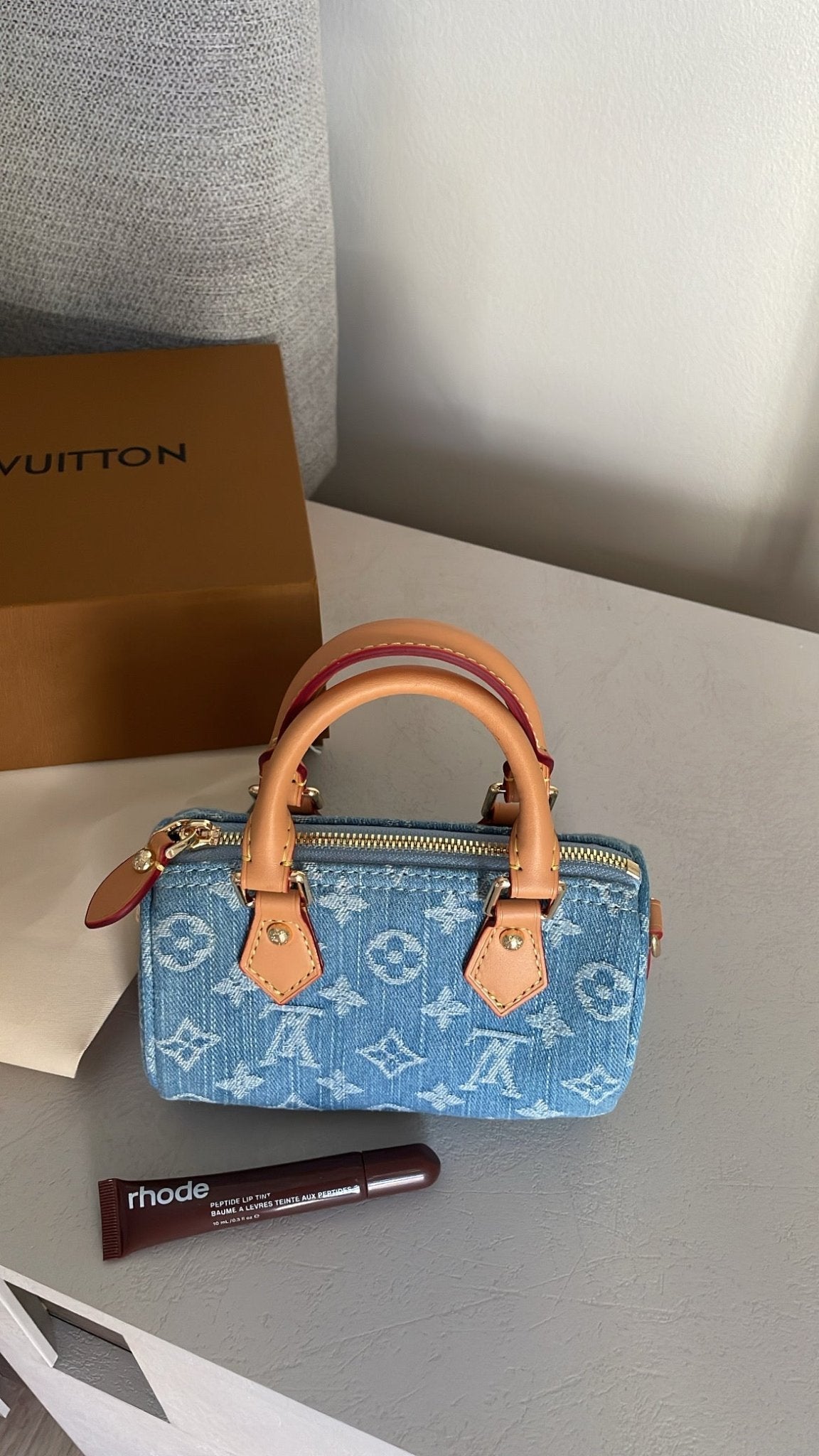Elegant Denim Mini Handbag - ARGENTO STORE