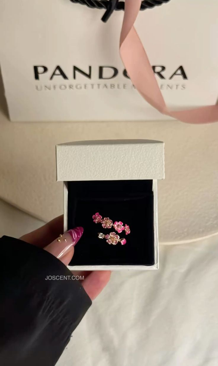 Bandora Pink Blossom 925 Sterling Silver Ring - ARGENTO STORE