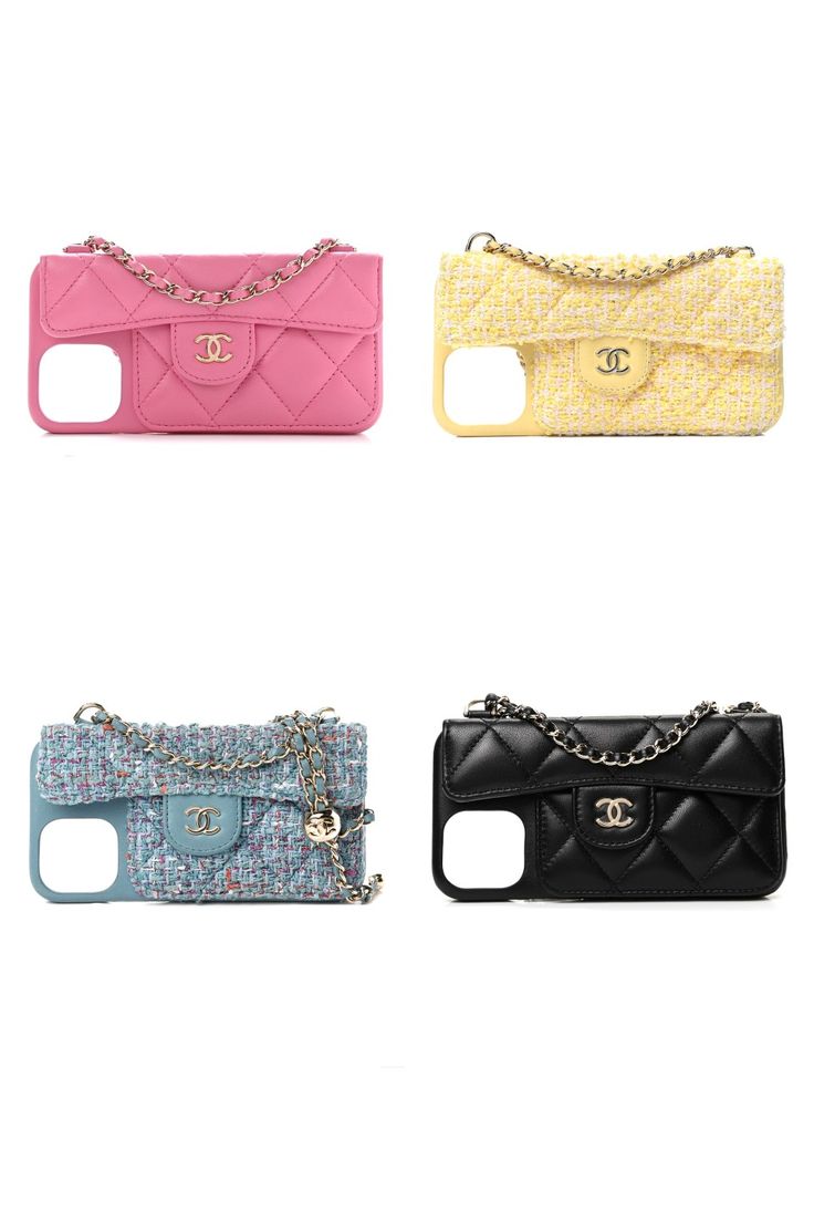 Mini Quilted Bag Phone Case with Chain Strap - ARGENTO STORE