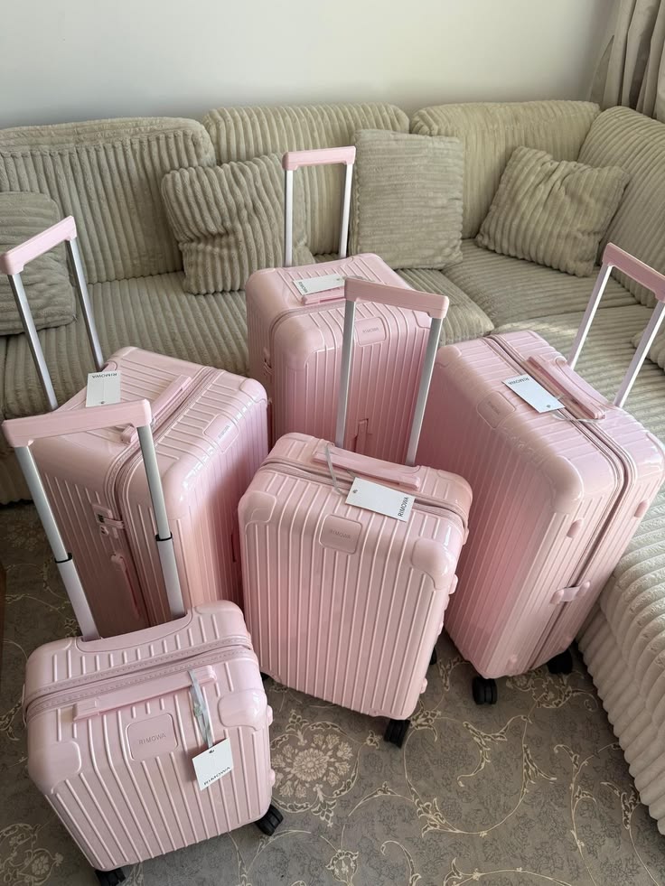 Blush Pink Hardshell Spinner Suitcase - ARGENTO STORE