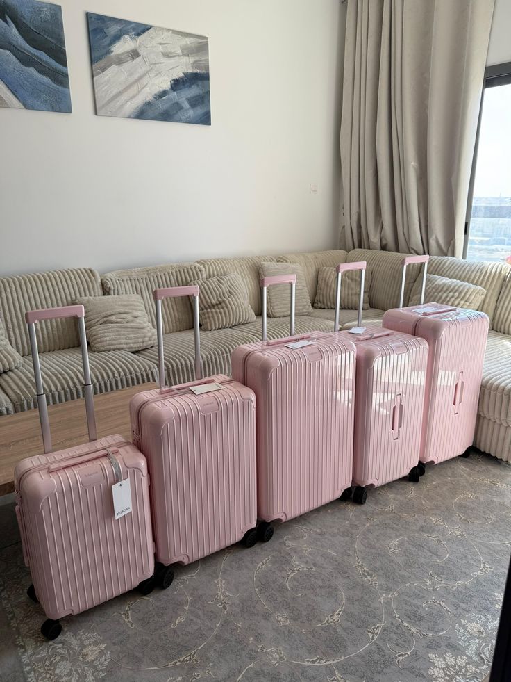 Blush Pink Hardshell Spinner Suitcase - ARGENTO STORE