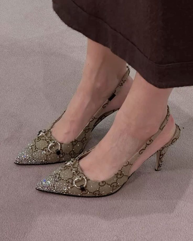 Elegant GG Slingback Heels ✨👠 - ARGENTO STORE