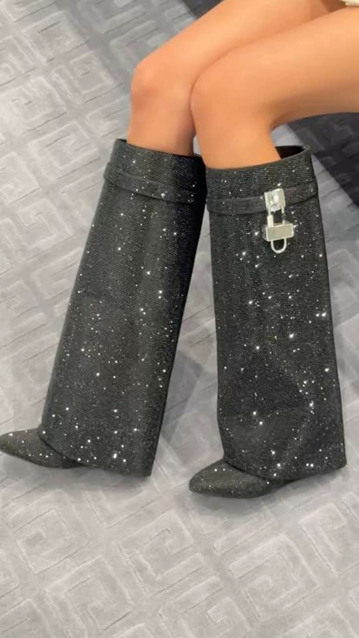 Luxury Sparkle Boots for Confident Women