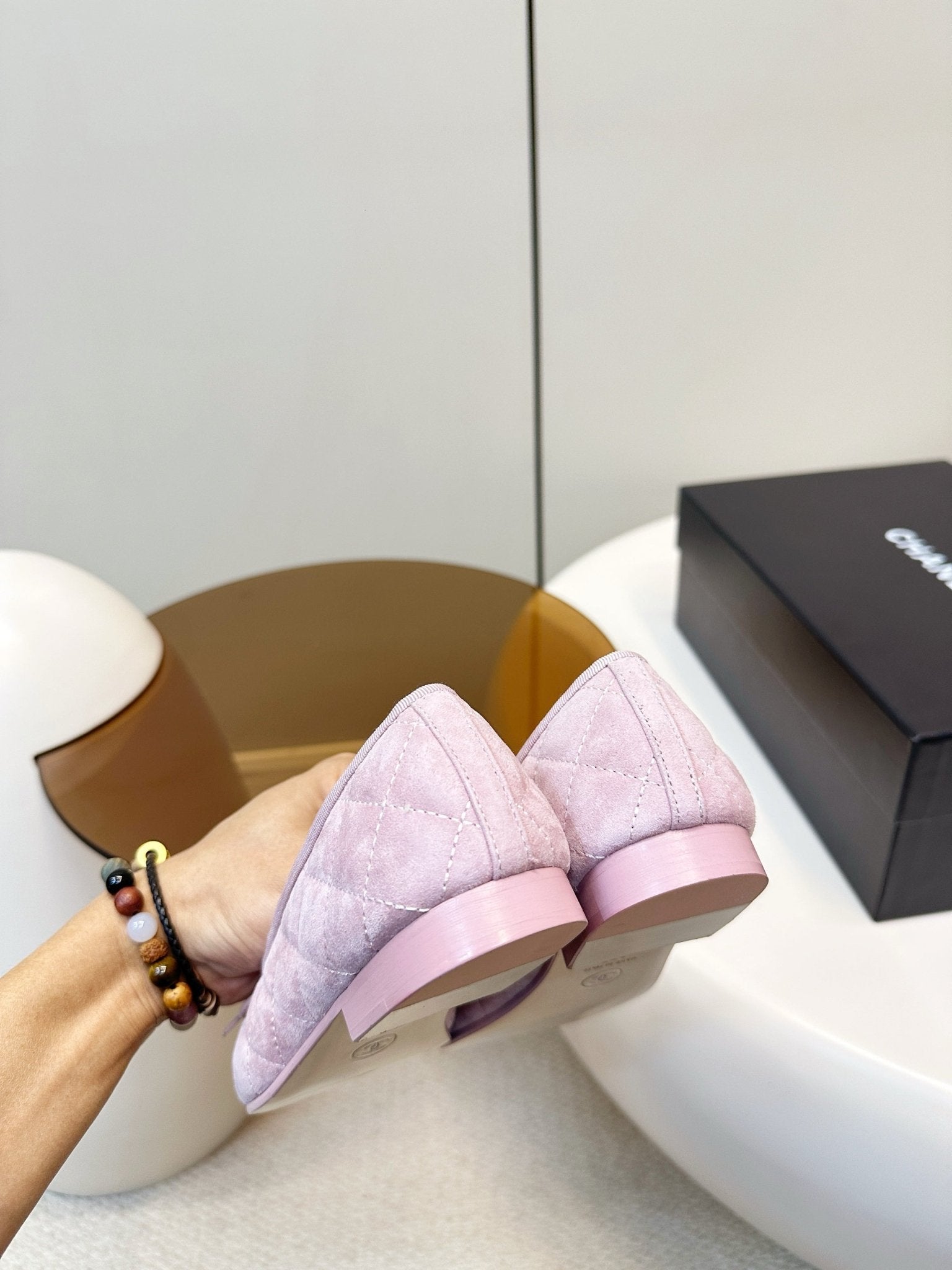 Rose Blush Luxury Ballet Flats - ARGENTO STORE