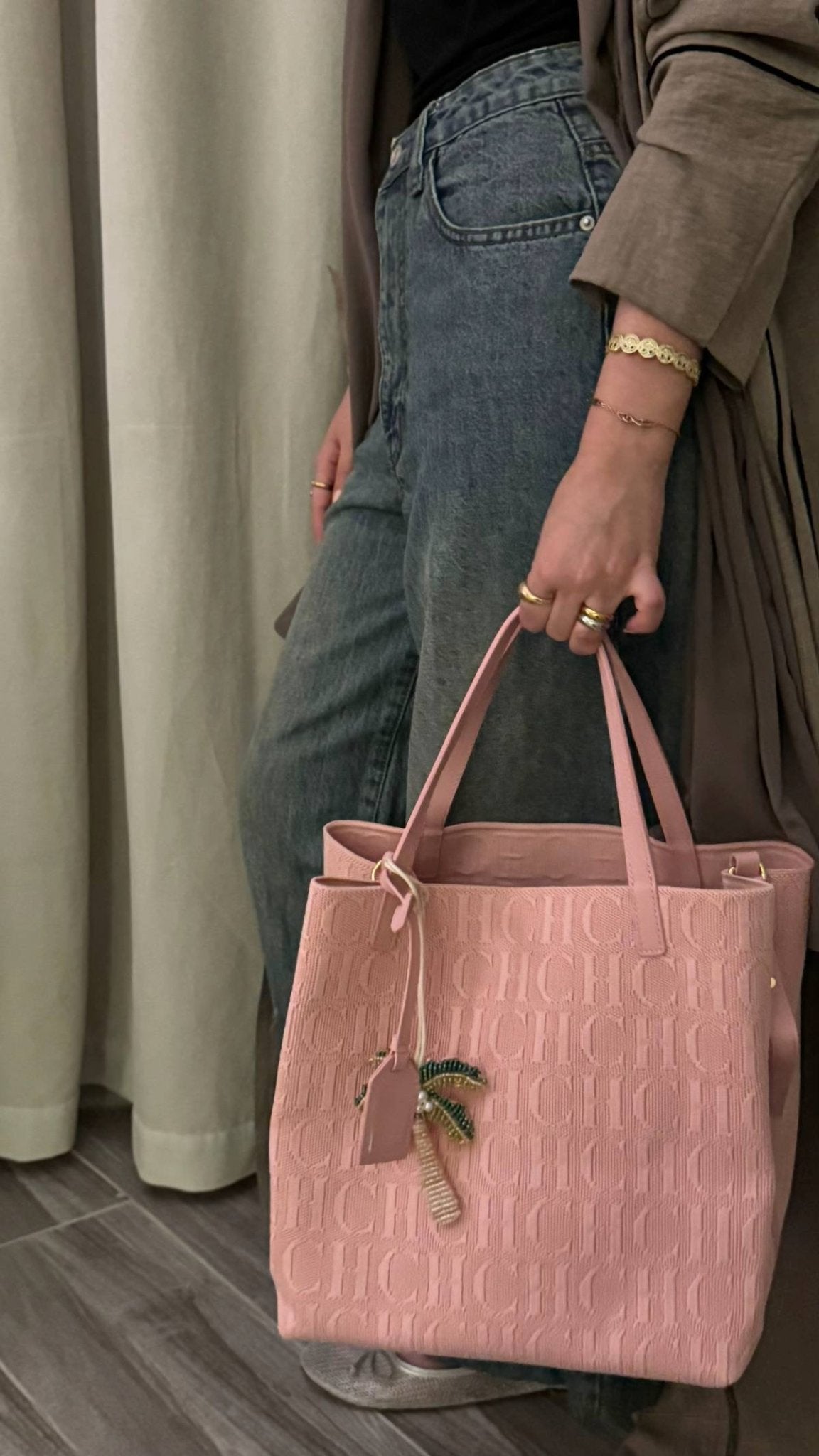 Soft Blush Elegance Tote Bag - ARGENTO STORE